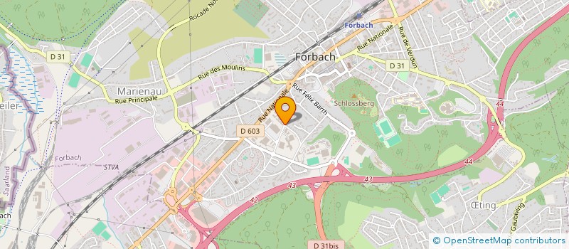 localisation de l'entreprise 848 851 986   FORBACH