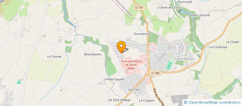 localisation de l'entreprise 848 955 415  à TREGUEUX