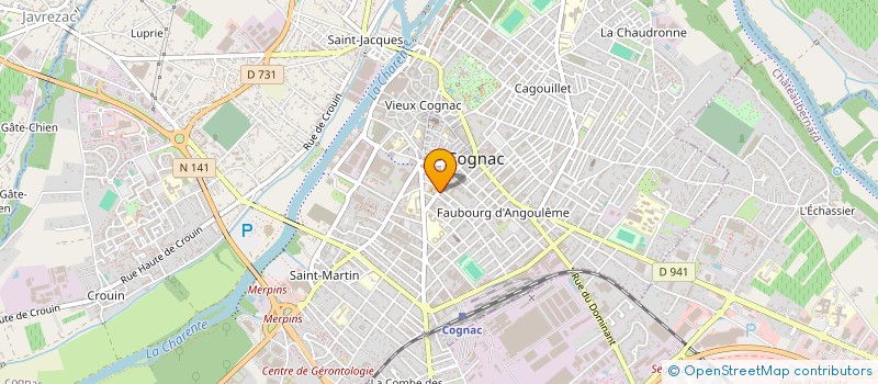 localisation de l'entreprise 848 970 190 à COGNAC