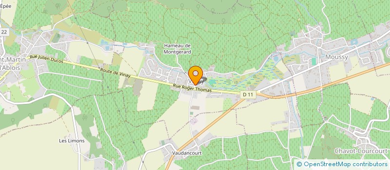 localisation de l'entreprise 848 997 326   BRUGNY-VAUDANCOURT