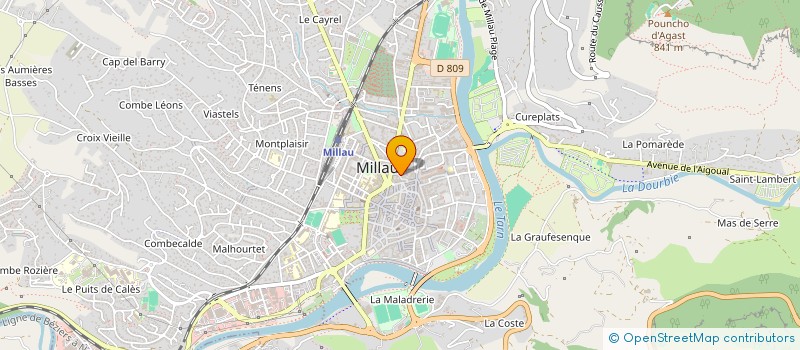 localisation de l'entreprise 849 095 591   MILLAU