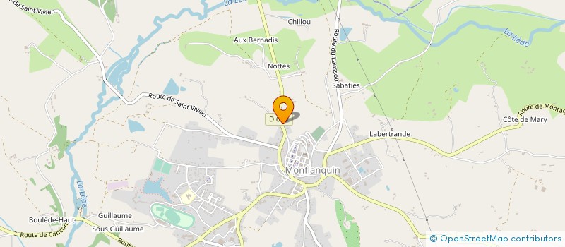 localisation de l'entreprise 849 141 742   MONFLANQUIN