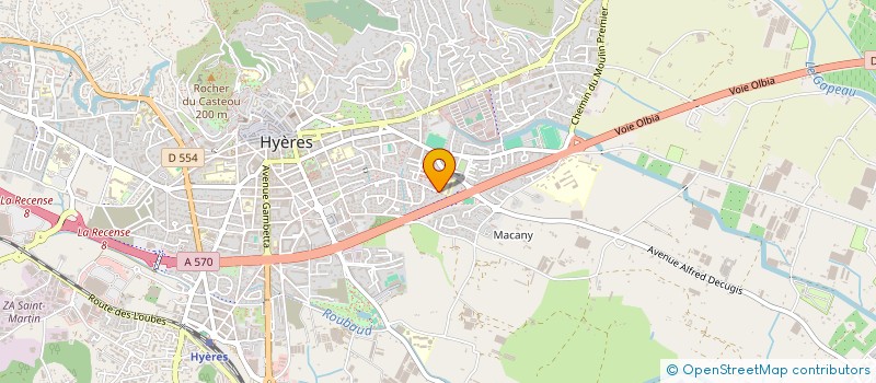 localisation de l'entreprise 849 183 306   HYERES