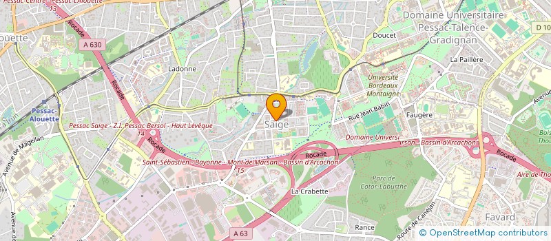 localisation de l'entreprise 849 201 975   PESSAC