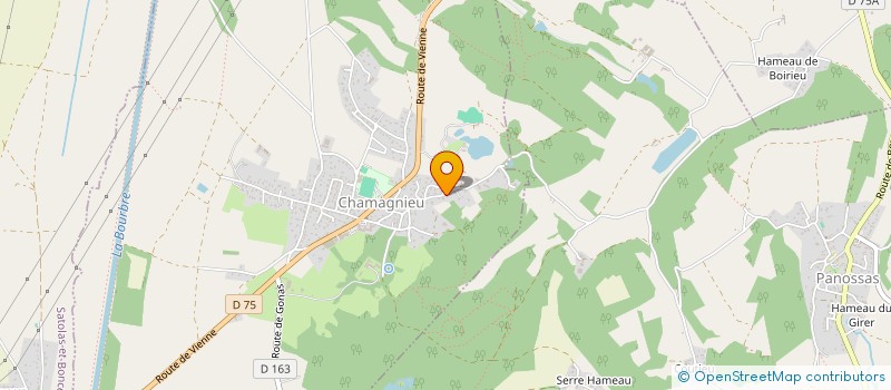 localisation de l'entreprise 849 447 784   CHAMAGNIEU