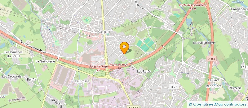 localisation de l'entreprise 849 475 116 à REZE