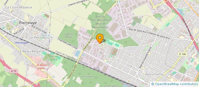 localisation de l'entreprise 849 557 459   BEAUCHAMP