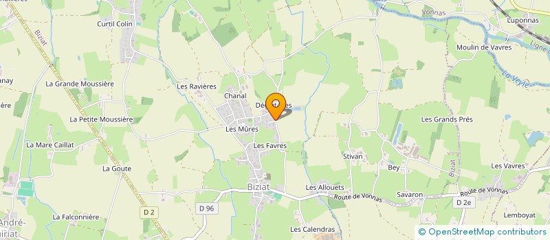 localisation de l'entreprise 849 633 375 à BIZIAT