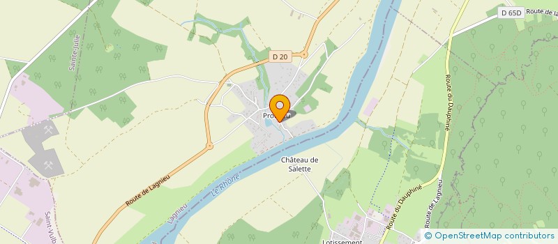 localisation de l'entreprise 849 637 160   LAGNIEU