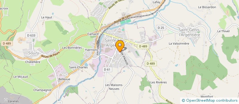 localisation de l'entreprise 849 735 592   SAINT-GENIS-L'ARGENTIERE