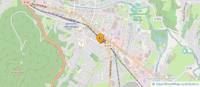 localisation de l'entreprise 849 755 913   SAINT-DIE-DES-VOSGES