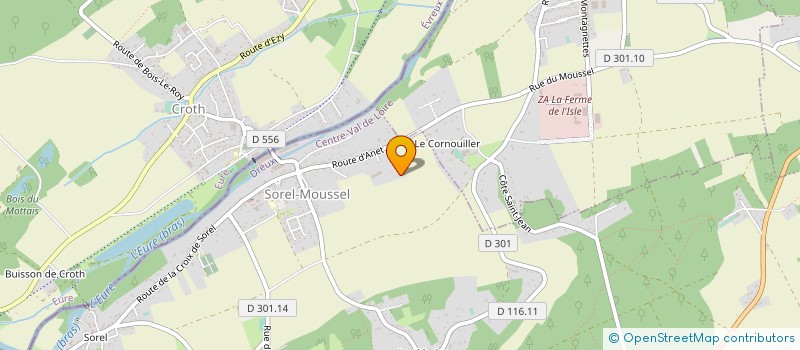 localisation de l'entreprise 849 787 593 à SOREL-MOUSSEL