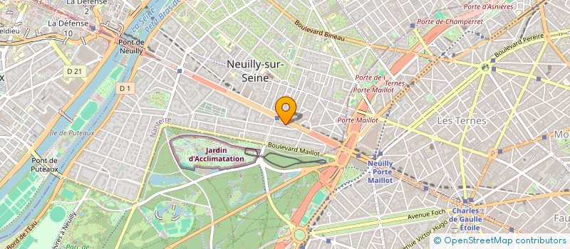 localisation de l'entreprise 85 CDG NEUILLY à NEUILLY-SUR-SEINE