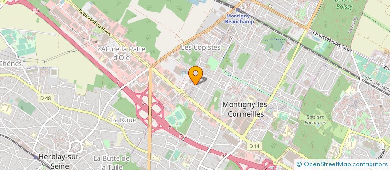 localisation de l'entreprise 850 025 131   MONTIGNY-LES-CORMEILLES