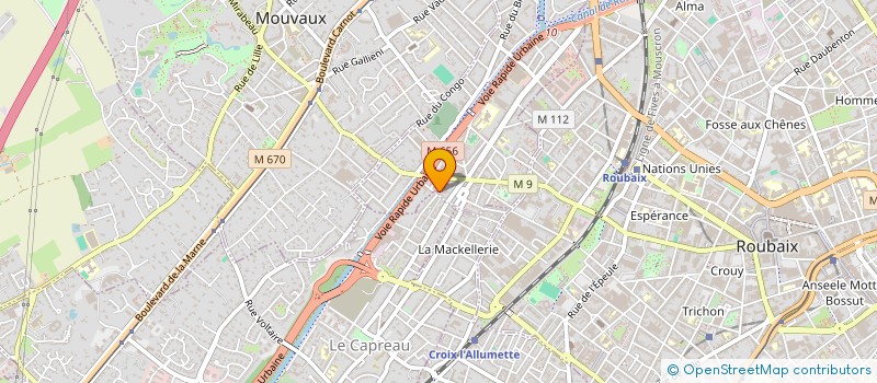 localisation de l'entreprise 850 040 056   TOURCOING