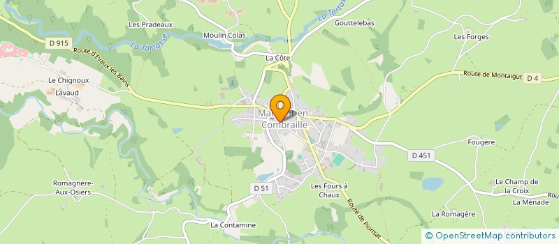 localisation de l'entreprise 850 181 819   MARCILLAT-EN-COMBRAILLE