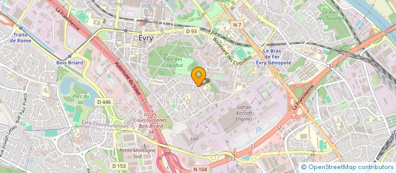 localisation de l'entreprise 850 341 645 à EVRY-COURCOURONNES