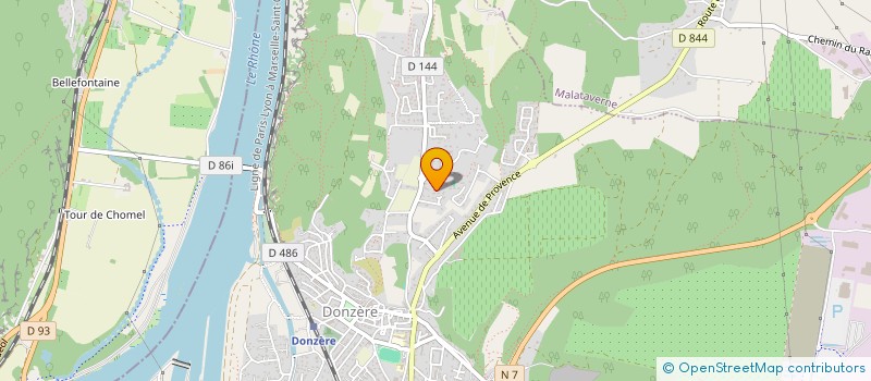 localisation de l'entreprise 850 543 695   DONZERE