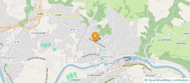 localisation de l'entreprise 850 701 327   ARTHES