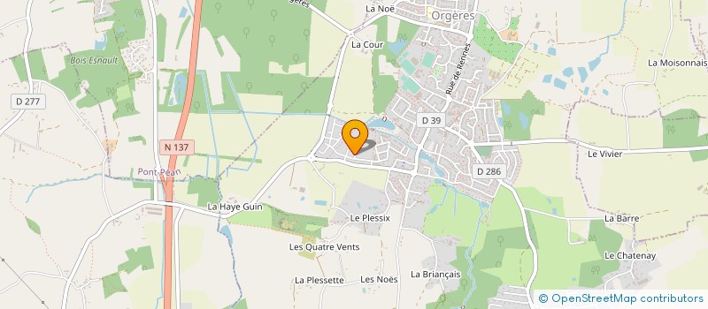 localisation de l'entreprise 850 722 794   ORGERES