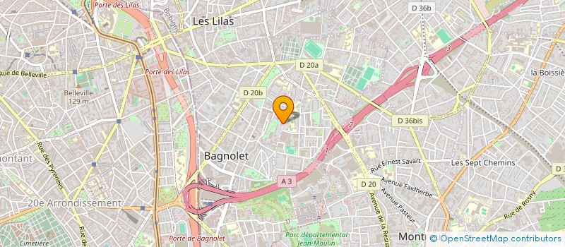 localisation de l'entreprise 850 765 876   BAGNOLET