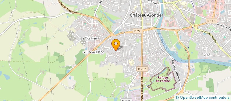 localisation de l'entreprise 850 889 429 à CHATEAU-GONTIER-SUR-MAYENNE