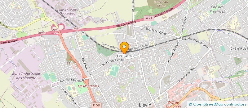 localisation de l'entreprise 850 916 750   LIEVIN