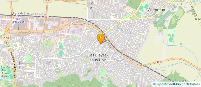localisation de l'entreprise 850 974 171 à LES CLAYES-SOUS-BOIS