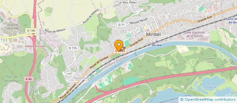 localisation de l'entreprise 851 005 579 à MIRIBEL