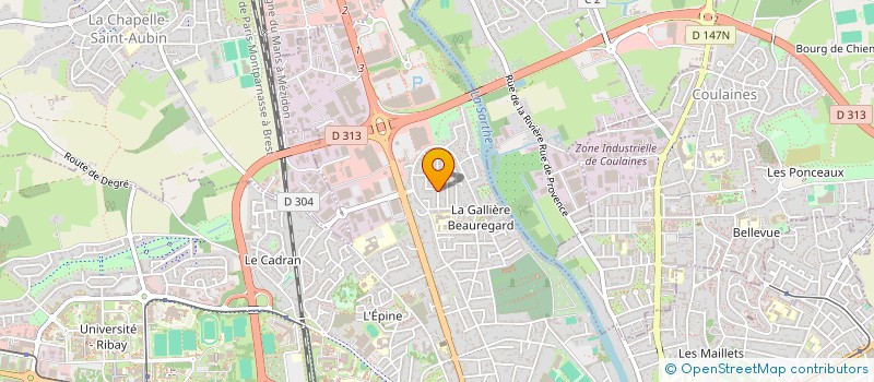 localisation de l'entreprise 851 105 395   LE MANS