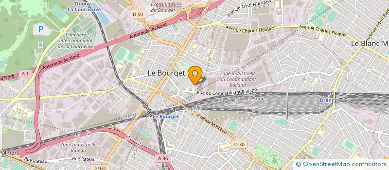 localisation de l'entreprise 851 169 334 à LE BOURGET