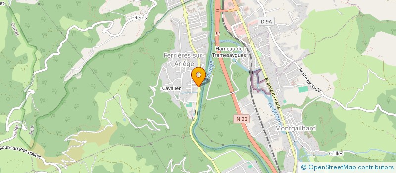 localisation de l'entreprise 851 207 019 à FERRIERES-SUR-ARIEGE