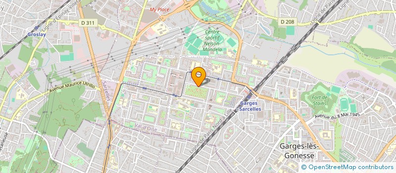 localisation de l'entreprise 851 340 950   SARCELLES