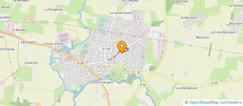 localisation de l'entreprise 851 389 155   ACIGNE