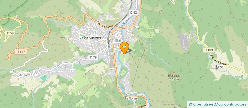 localisation de l'entreprise 851 521 492   QUILLAN