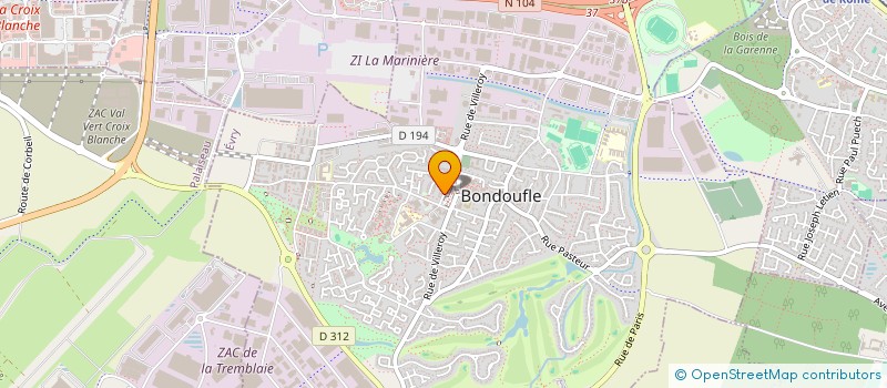 localisation de l'entreprise 851 542 753   BONDOUFLE