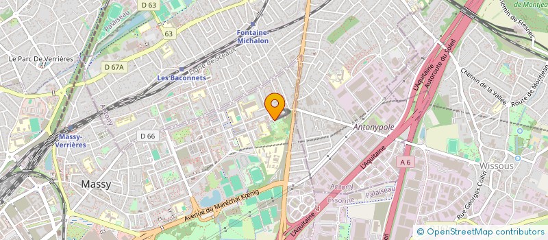 localisation de l'entreprise 851 584 201 à MASSY