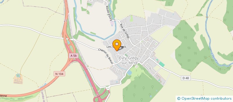 localisation de l'entreprise 851 668 608 à EVRY-GREGY-SUR-YERRE