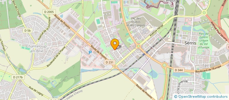 localisation de l'entreprise 851 710 152   MONTEVRAIN