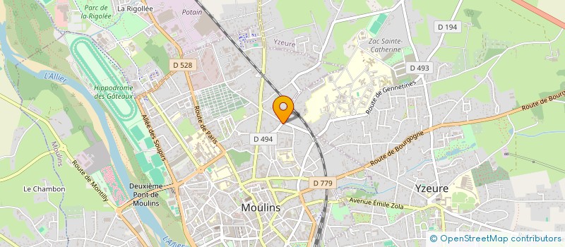 localisation de l'entreprise 851 722 785   MOULINS