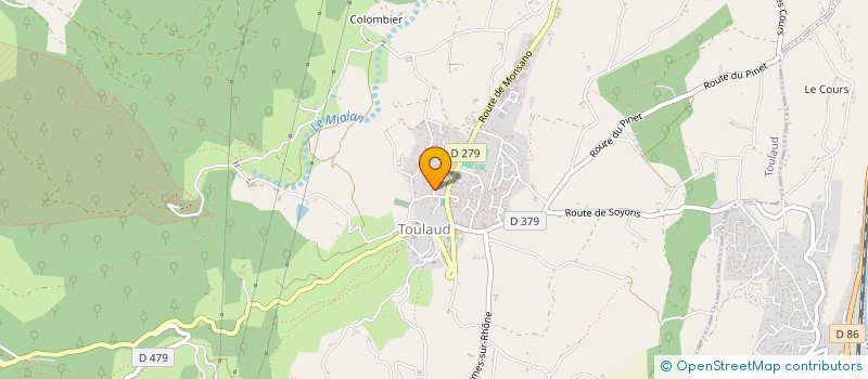 localisation de l'entreprise 851 971 689   TOULAUD