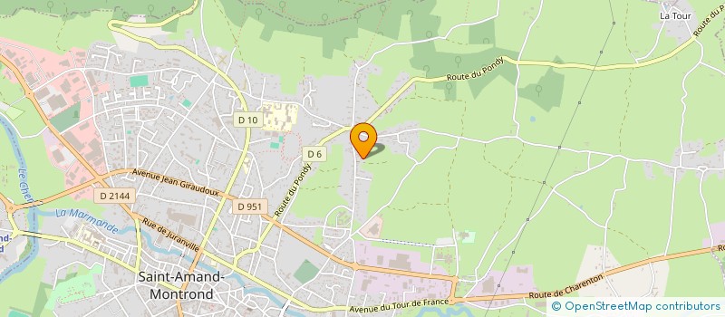 localisation de l'entreprise 852 026 087 à SAINT-AMAND-MONTROND