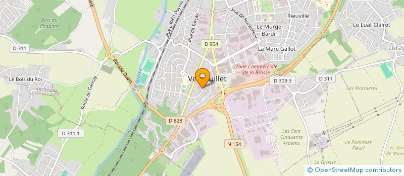 localisation de l'entreprise 852 100 312 à VERNOUILLET