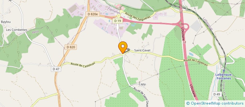 localisation de l'entreprise 852 114 131   LALBENQUE