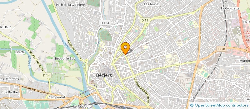 localisation de l'entreprise 852 164 243   BEZIERS