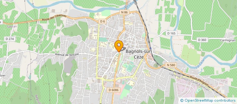 localisation de l'entreprise 852 218 510  à BAGNOLS-SUR-CEZE