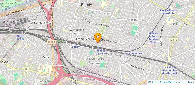 localisation de l'entreprise 852 257 542   BONDY