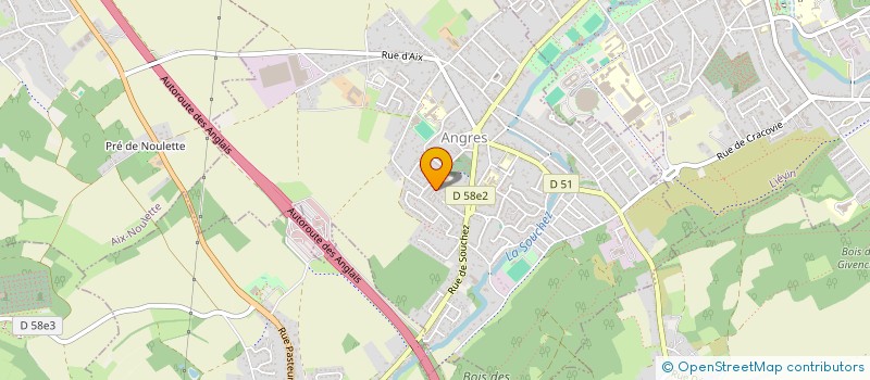 localisation de l'entreprise 852 262 286  à ANGRES
