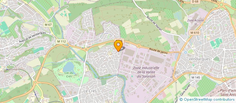 localisation de l'entreprise 852 370 253   LE CRES
