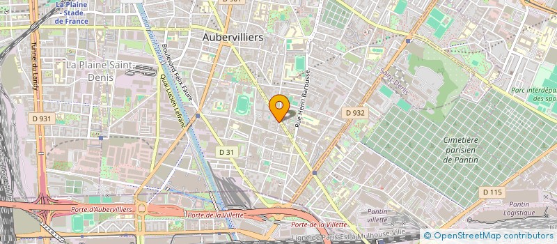 localisation de l'entreprise 852 456 326   AUBERVILLIERS